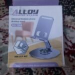 Alloy Foldable Adjustable Phone Stand for Desk – Universal Mobile Holder with Non-Slip Base (Y808)