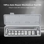 Professional Heavy Duty Socket Wrench Set | 9Pc Tool Kit | 1/2″ Drive | 8‑24mm Metric Sockets + L Wrench - Image 3