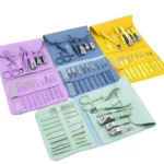 16 in 1 Nail kit Manicure Cutters Nail Clipper Set Household Stainless Steel Ear Spoon Nail Clippers Pedicure Nail Scissors Tool Set (Random Color) - Image 2