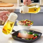2 in 1 Oil Sprayer & Pour Bottle 470ml – Kitchen Dispenser for Air Fryer & BBQ