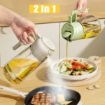2 in 1 Oil Sprayer & Pour Bottle 470ml – Kitchen Dispenser for Air Fryer & BBQ - Image 2