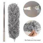 Microfiber Fan Duster | Telescopic Extendable Gray Duster | 360 Flexible Dirt & Dust Duster For Home Office Use | Micro Fiber Duster - Image 4